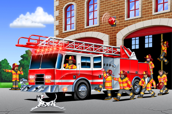 giant fire truck